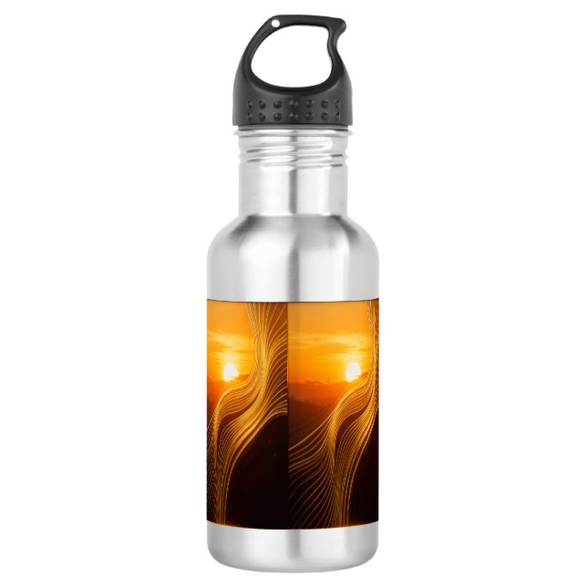 Golden Horizon — Abstract Modern Coffee Mug (Front)