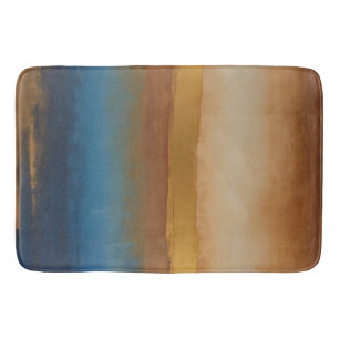 Golden horizon bath mat