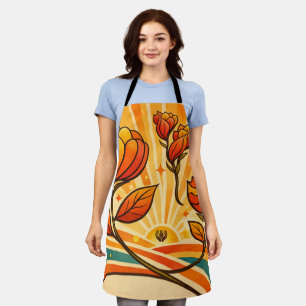 Golden Horizon Bloom   Apron