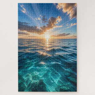 Golden Horizon Ocean Puzzle