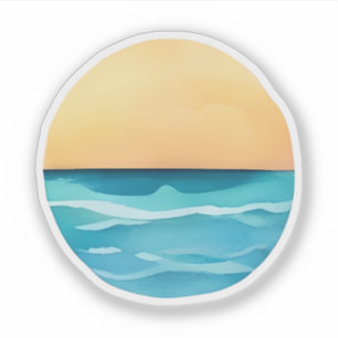 Golden Horizon Over Calm Seas