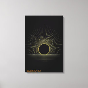 Golden Horizon Radiance Fine Art Canvas Print