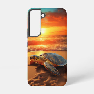 Golden Horizon Sea Turtle Samsung Galaxy Case