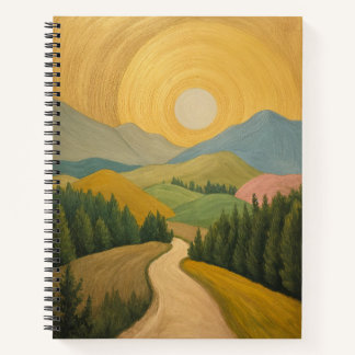Golden Horizon Trail Notebook