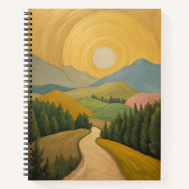 Golden Horizon Trail Notebook (Front)