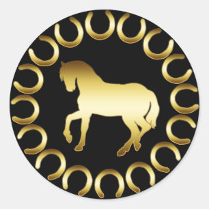 GOLDEN HORSE CLASSIC ROUND STICKER