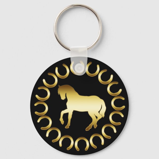 GOLDEN HORSE KEY RING (Front)