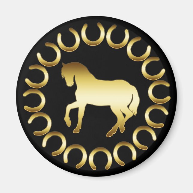 GOLDEN HORSE MAGNET (Front)