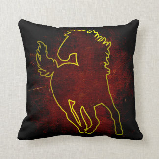 Golden Horse Pillow