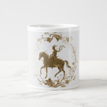 Golden horse Rider art