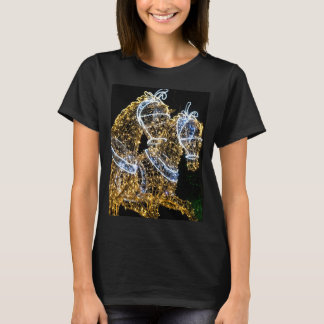 Golden horses galloping T-Shirt