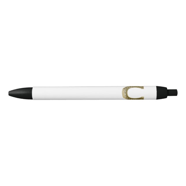Golden horseshoe black ink pen (Front)