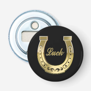 Golden horseshoe bottle opener
