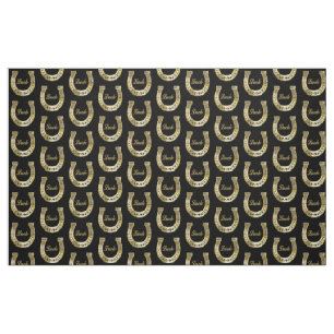 Golden horseshoe fabric
