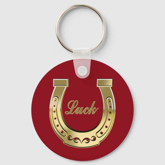 Golden horseshoe key ring (Front)