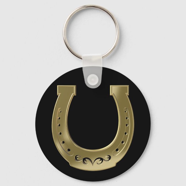 Golden horseshoe key ring (Front)