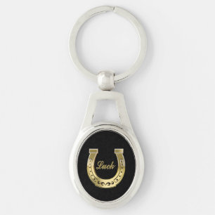 Golden horseshoe key ring