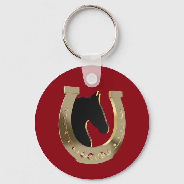 Golden horseshoe key ring (Front)