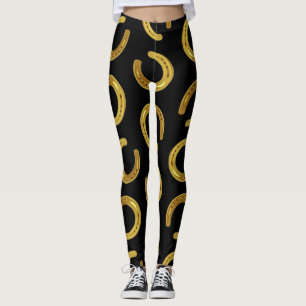 Golden horseshoe leggings