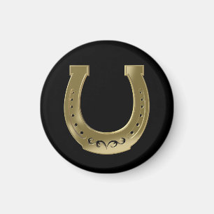 Golden horseshoe magnet