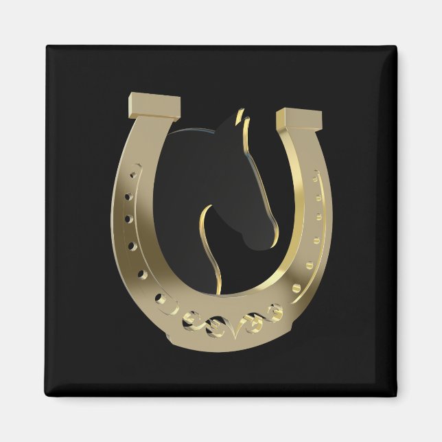 Golden horseshoe magnet (Front)