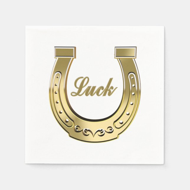 Golden horseshoe napkin (Front)