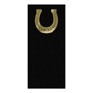 Golden horseshoe rack card