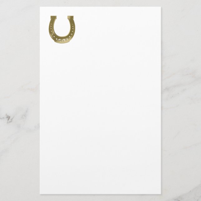 Golden horseshoe stationery (Front)