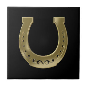 Golden horseshoe tile