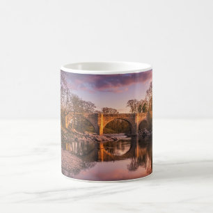 Golden Hour at Devil's Bridge   Vibrant Cumbria Coffee Mug