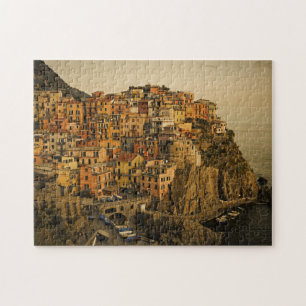 Golden Hour at Manarola - Cinque Terre Puzzle
