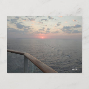 Golden Hour at Sea Postcard