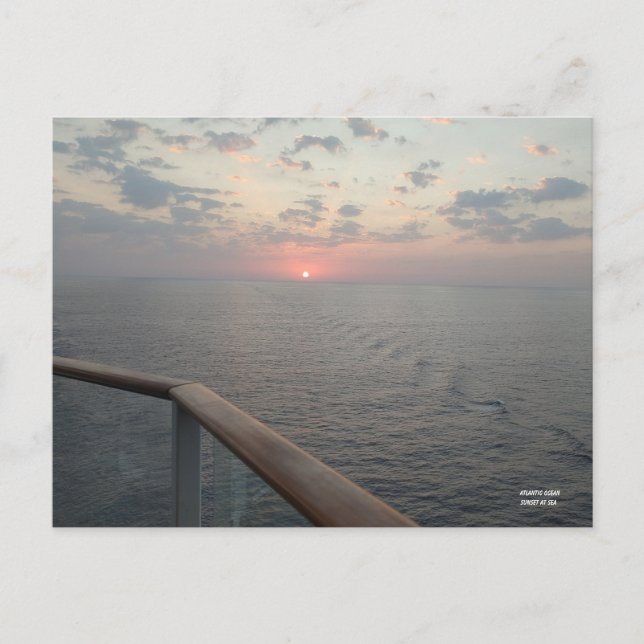 Golden Hour at Sea Postcard (Front)