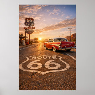 Golden Hour Bel Air Cruiser Wall Art