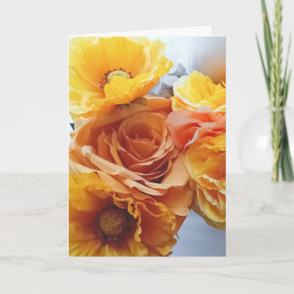 Golden Hour Bloom Greeting Card