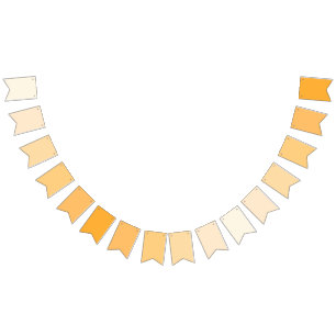Golden Hour Bunting Banner Flags - Warm Gradient