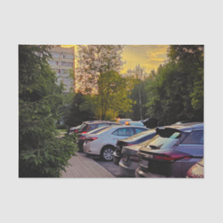 Golden Hour Drive Tissue Wrap – Customisable Tissue Paper