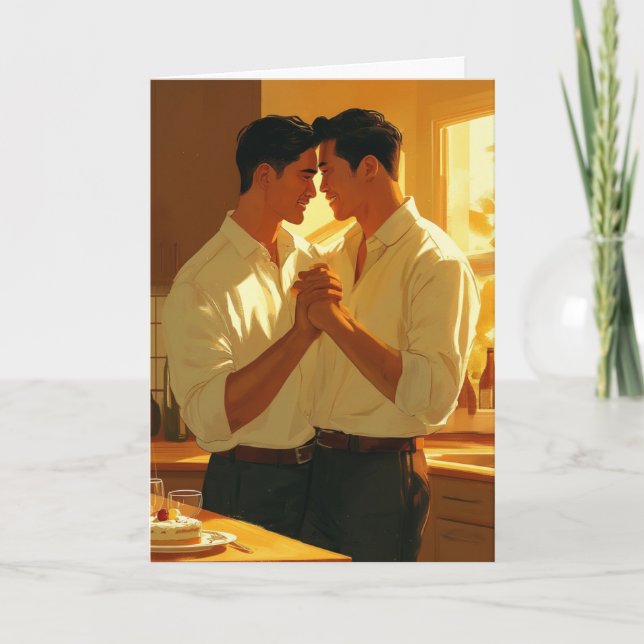 Golden Hour Embrace Card (Front)