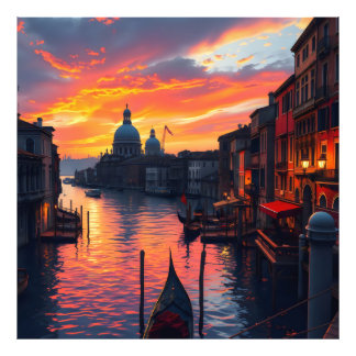 Golden Hour in Venice Photo Print