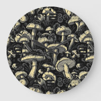 Golden Hour Mushroom Art