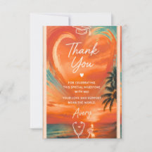 Golden Hour Nursing Graduation Thank You Card | Pe
