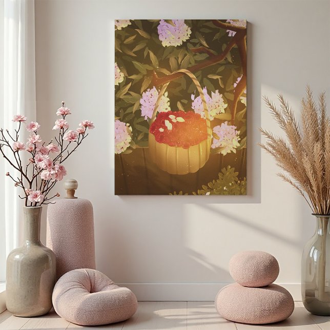 Golden Hour Raspberry Basket Canvas (Creator Uploaded)