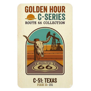 Golden Hour Route 66 C-Series   Texas Magnet