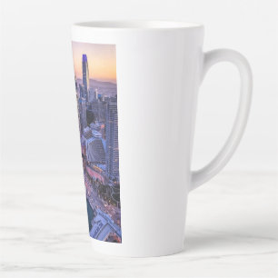 Golden Hour San Francisco City Aerial View Latte Mug