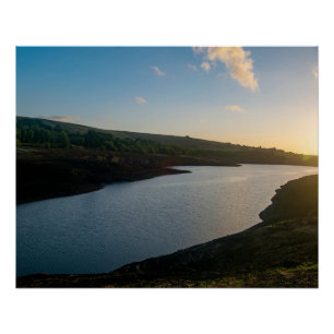 Golden Hour Serenity at Baitings Reservoir Poster