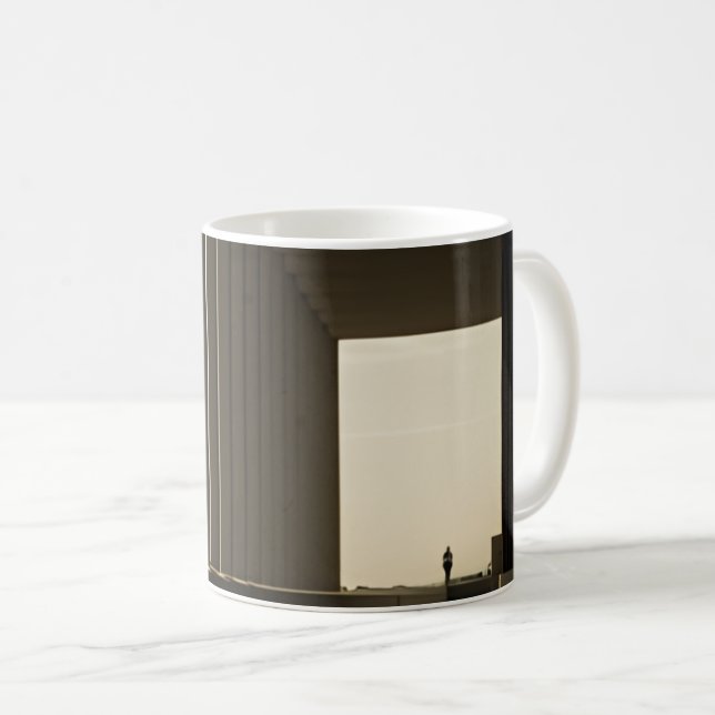 Golden Hour Shadow Lines Coffee Mug (Front Right)