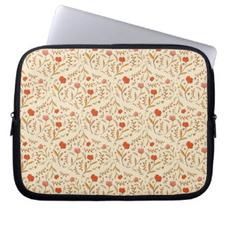Golden Hour Study | Retro Ogee Floral Laptop Sleeve