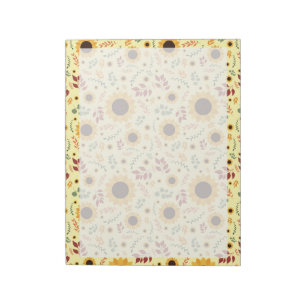 Golden Hour Sunflower   Standard Tear-Off Memo Notepad