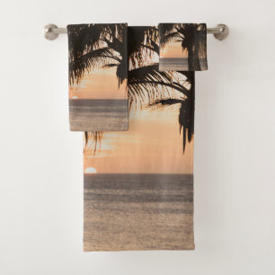 Golden Hour Tranquillity 1 #art #travel Bath Towel Set