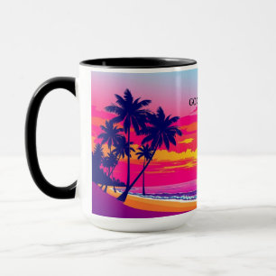 Golden Hour Tropical Island Sunset Personalised Mug